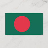 Carte de visite avec le drapeau du Bangladesh (Dos)