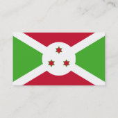 Carte de visite avec le drapeau du Burundi (Dos)