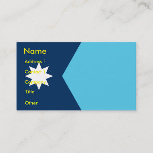 Carte de visite avec le drapeau du Minnesota