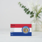 Carte de visite avec le drapeau du Missouri U.S.A. (Debout devant)