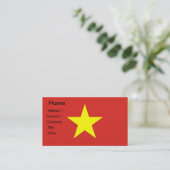 Carte de visite avec le drapeau du Vietnam (Debout devant)
