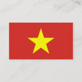 Carte de visite avec le drapeau du Vietnam (Dos)