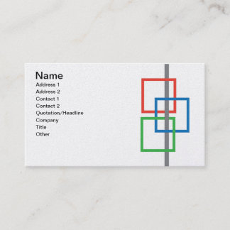 Carte de visite avec le logo