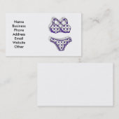 Carte de visite avec le maillot de bain de bikini (Devant / Derrière)