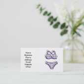 Carte de visite avec le maillot de bain de bikini (Debout devant)