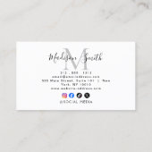 Carte de visite avec lien QR Code pour avis Google (Dos)