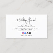 Carte de visite avec lien QR Code pour avis Google (Dos)