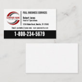 Carte de visite avec logo (Devant / Derrière)