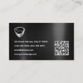 Carte de visite avec logo automobile et texture de (Dos)