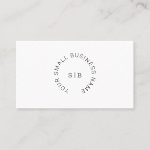 Carte de visite avec logo circulaire