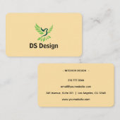 Carte de visite avec logo de phénix moderne (Devant / Derrière)