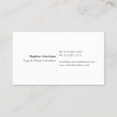 Carte De Visite  avec logo de pissenlit Starbust en or sur fond bl (Dos)