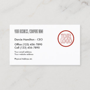 Carte de visite Avec Logo Personnalisé