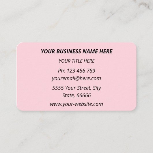  Carte de visite avec logo personnalisé, couleurs, (Dos)