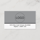 Carte de visite avec logo personnalisé et code QR (Devant)