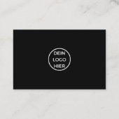 Carte de visite avec modèle (Dos)