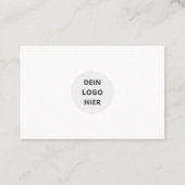 Carte de visite avec modèle (Dos)