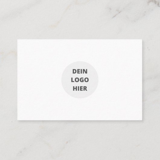 Carte de visite avec modèle (Dos)