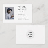 Carte de visite avec modèle (Devant / Derrière)