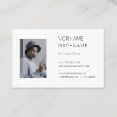 Carte de visite avec modèle (Devant)