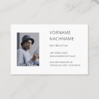 Carte de visite avec modèle