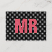 Carte De Visite Avec monogramme (Dos)