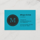 Carte de visite avec monogramme et sceau (Devant)