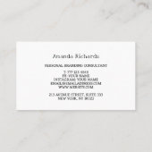 Carte de visite avec motif de couleur pastel arriè (Dos)