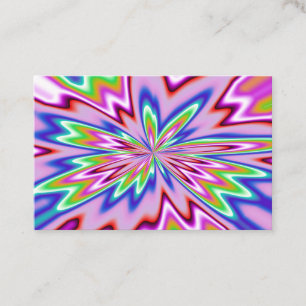 Carte de visite avec psychedilc