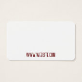 Carte de visite avec spot pour deux noms (Dos)