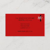 Carte De Visite Avec succès simple (Dos)