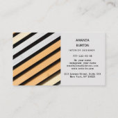Carte de visite avec texture bois. (Dos)