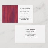 Carte de visite avec texture bois. (Devant / Derrière)