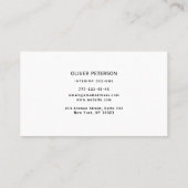 Carte de visite avec texture bois. (Dos)