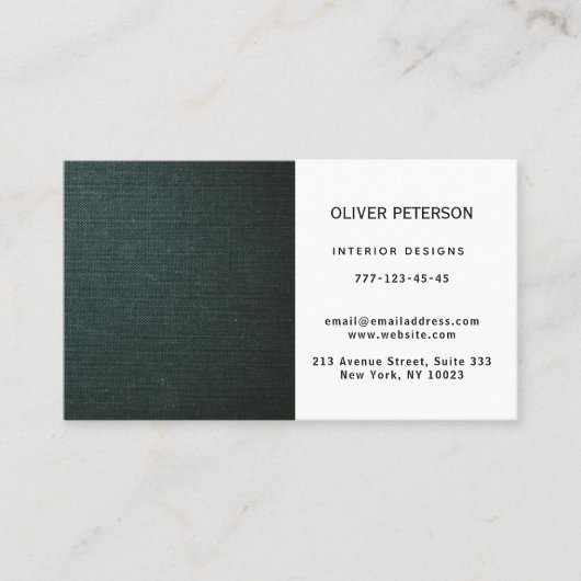 Carte de visite avec texture bois. (Devant)