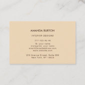 Carte de visite avec texture de bois. (Dos)