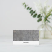 Carte de visite avec texture en béton. (Debout devant)