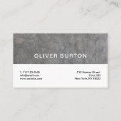 Carte de visite avec texture en béton. (Dos)