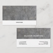 Carte de visite avec texture en béton. (Devant / Derrière)