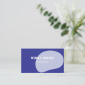 Carte de visite avec un design de forme neutre-ble (Debout devant)