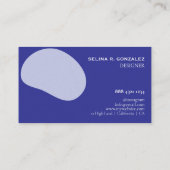 Carte de visite avec un design de forme neutre-ble (Dos)