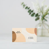 Carte de visite avec une abstraction dans le Scand (Debout devant)