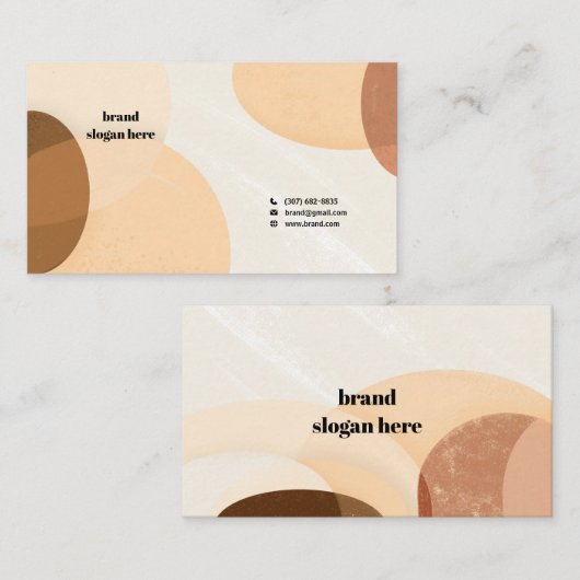 Carte de visite avec une abstraction dans le Scand (Devant / Derrière)