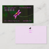 Carte de visite : avec une touche nature (Devant / Derrière)