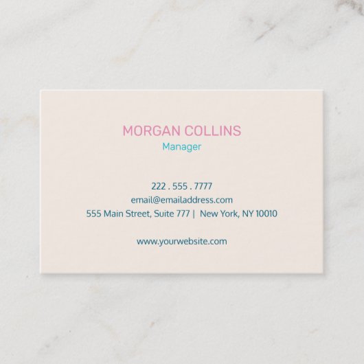 Carte de visite avec votre logo (Devant)