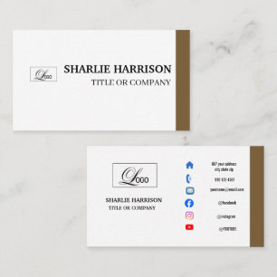 Carte de visite avec votre logo