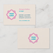 Carte de visite avec votre logo (Devant / Derrière)