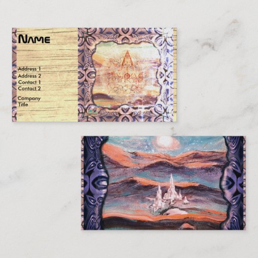 Carte De Visite Avenir ancien Conception inhabituelle (Devant / Derrière)