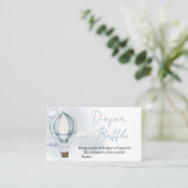 Carte De Visite Aventure Attend Baby shower Déchets Raffle (Debout devant)