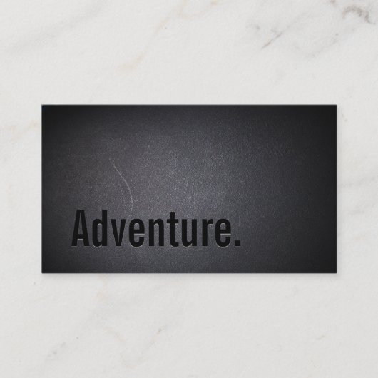 Carte De Visite Aventure Classy Black Out Travel (Devant)